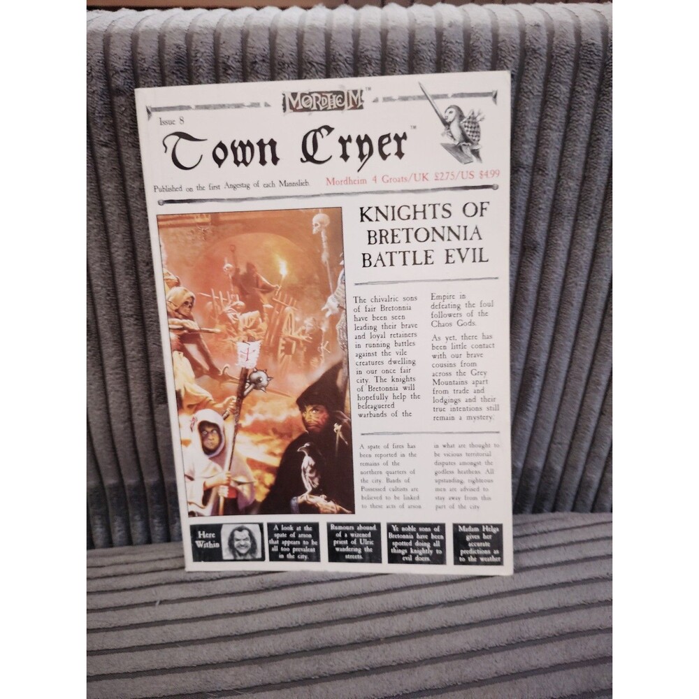 Mordheim Town Cryer Issue 8 - Knights of Bretonnia battle evil